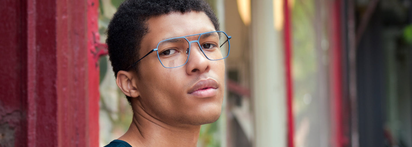 Blue Eyeglasses & Sunglasses